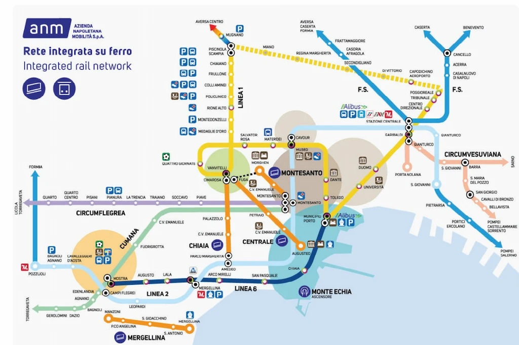 Naples Metro Guide 2025: How to Get Around Naples by Metro, Trains, and Underground 3 Naples Metro and train lines map