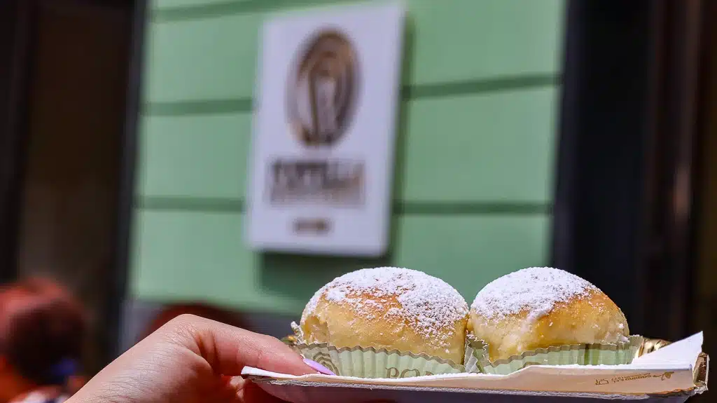 Poppella sweet treat is very popular and is called fiocco di neve