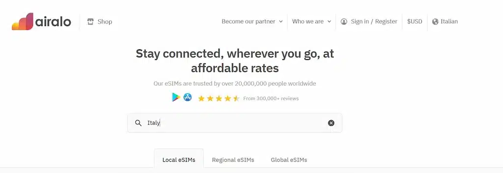 Esim for holidays in Naples - Airalo Review