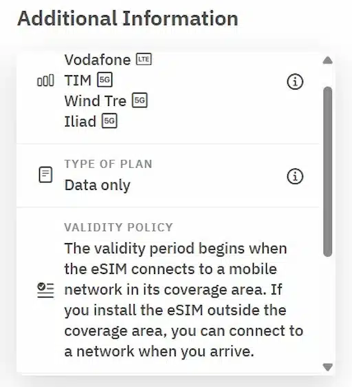 Best eSIM for Naples: Cheapest option and great coverage 3 Additional Information about Airalo Esim for Naples
