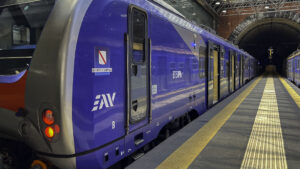 Train in Naples Cumana - Naples Metro Line