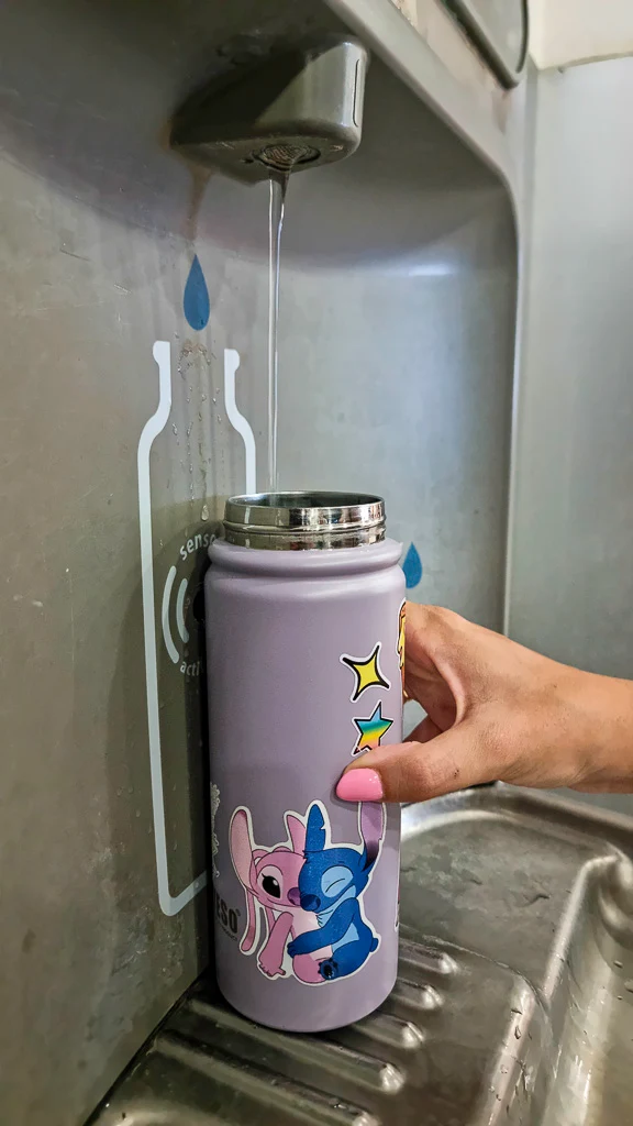 We’ve Worked (and Eaten) Our Way Across Naples Airport – Here’s the Only Real Guide You’ll Need 7 Water refill station at Naples Airprot