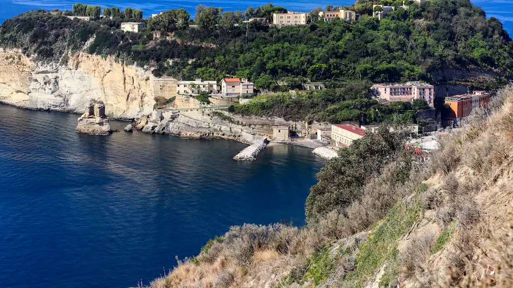 The view from Parco Virgiliano in Naples Italy duirng our vespa tour